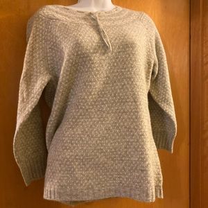 Vintage Woolrich grey sweater 3/4 length sleeves sz S